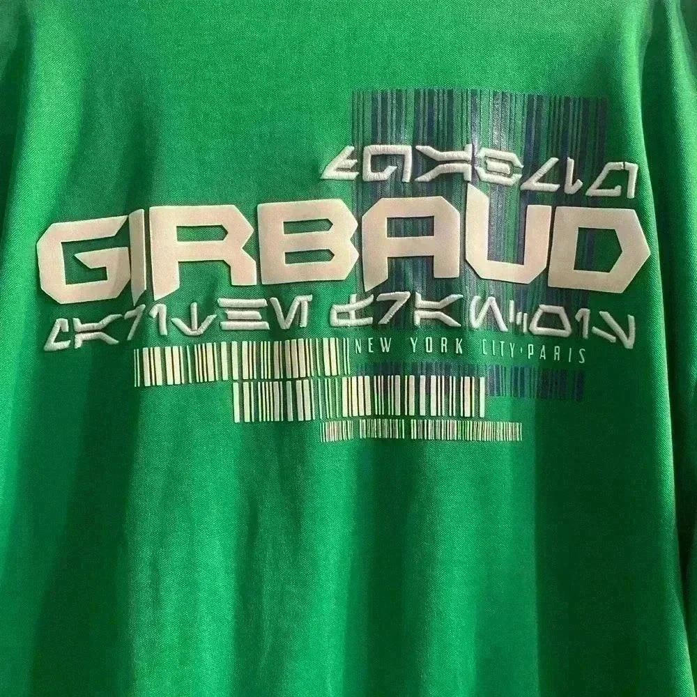 Men’s RARE Marithe Girbaud Track Jacket in green blue & white. EUC Mens XXL